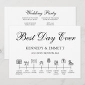 結婚式タイムラインプログラム プログラム (正面/裏面)