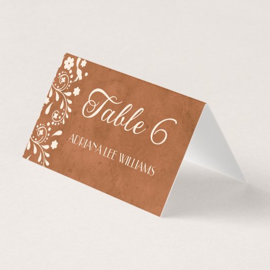 結婚式タラベラテラコッタプレイスカード (裏面)
