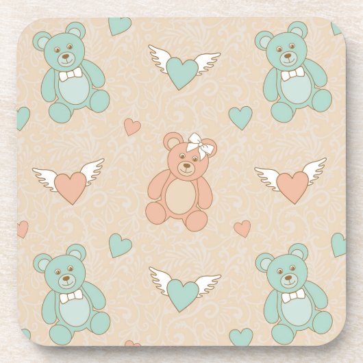 結婚式テディ コースター (正面)