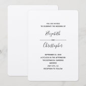 結婚式テンプレート1b 招待状 (正面/裏面)