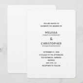 結婚式テンプレート2B 招待状 (正面/裏面)