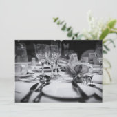 結婚式テーブルセッティング 招待状 (スタンド正面)