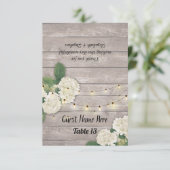 結婚式テーブルナンバーエスコート ハイドランジア ラスティックウッド 招待状 (スタンド正面)