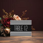 結婚式テーブルナンバーサイン ハウンドトゥース ポストカード