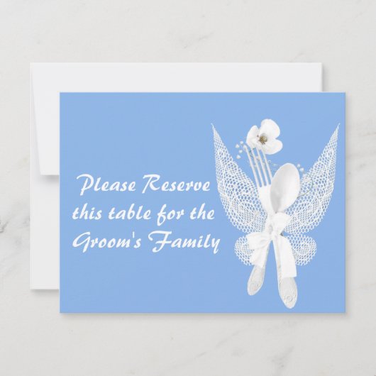 結婚式テーブルプレイスカード 招待状 (正面)