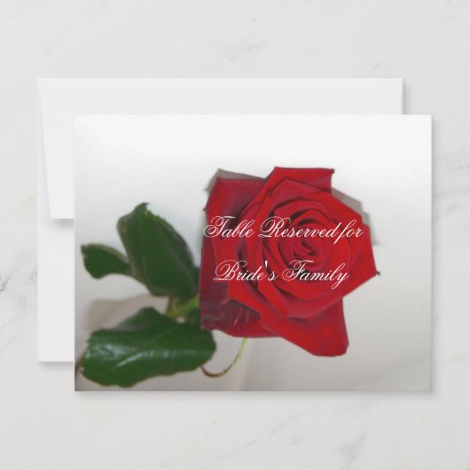 結婚式テーブルプレイスカード 招待状 (正面)