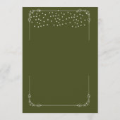 結婚式テーブルメニュー フラットメニュー メニュー (裏面)