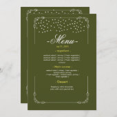 結婚式テーブルメニュー フラットメニュー メニュー (正面/裏面)