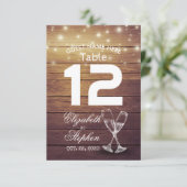 結婚式テーブル番号席札 チャンピーングラス 招待状 (スタンド正面)