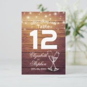 結婚式テーブル番号 席 チャンピエングラス 招待状 (スタンド正面)