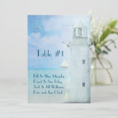 結婚式テーブル番号-灯台 招待状 (スタンド正面)