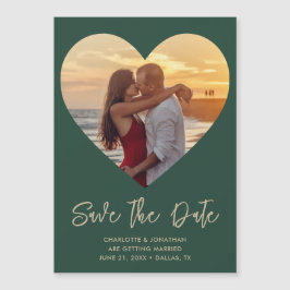 結婚式ハート型フォトマグネット・カード(Save The Date)