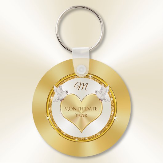 結婚式パーソナライズされたのパーティーはBULKまたは1買で好まし キーホルダー