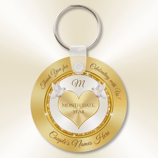 結婚式パーソナライズされたのパーティーはBULKまたは1買で好まし キーホルダー