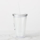 結婚式パーソナライズされた用アクリル製タンブラー アクリルタンブラー (左)
