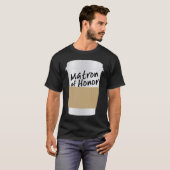 結婚式パーティーのコーヒーカップの名誉のマトロン Tシャツ (正面フル)