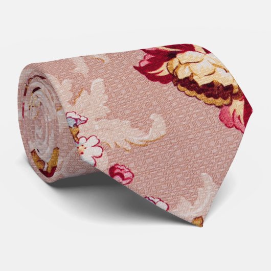 結婚式ビクトリアンの上品な花柄 ネクタイ (ロール)