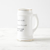 結婚式ビールジョッキの結婚式の引き出物かギフト ビールジョッキ (正面右)