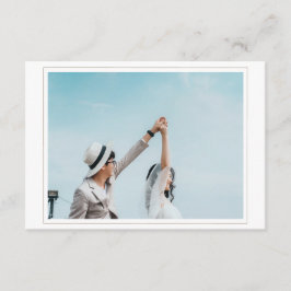 結婚式フォトエンクロージャカードで日付を保存 エンクロージャーカード