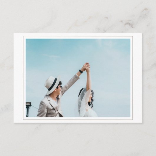 結婚式フォトエンクロージャカードで日付を保存 エンクロージャーカード (正面)