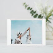 結婚式フォトエンクロージャカードで日付を保存 エンクロージャーカード (スタンド正面)