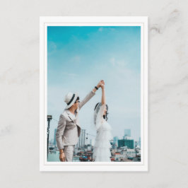 結婚式フォトエンクロージャカードで日付を保存 エンクロージャーカード