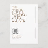 結婚式フォトエンクロージャカードで日付を保存 エンクロージャーカード (裏面)