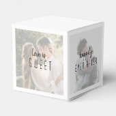 結婚式フォトコラージュの引き出物ボックス フェイバーボックス (裏面サイド)