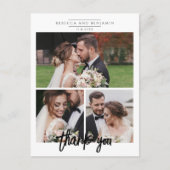 結婚式フォトコラージュ スクリプト Thank You ポストカード (正面)