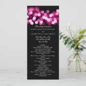 結婚式プログラムのピンクのハリウッドの魅力 プログラム (スタンド正面)