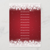 結婚式プログラムの挿入物の魔法の輝きの赤 プログラム (正面)