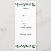 結婚式プログラムアイルランドテーマ プログラム (裏面)