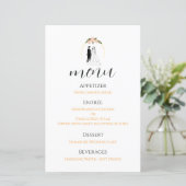 結婚式プログラムカード ミニマル式典ガイド スクリプト (スタンド正面)