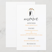 結婚式プログラムカード ミニマル式典ガイド スクリプト (正面/裏面)