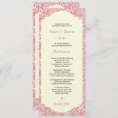 結婚式プログラムテンプレート 招待状 (正面/裏面)