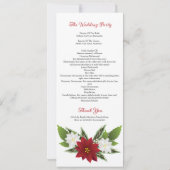 結婚式プログラムテンプレート 招待状 (裏面)