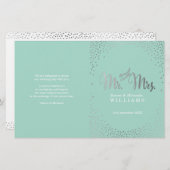 結婚式プログラムミニ銀紙吹雪造幣局 (正面/裏面)