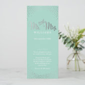 結婚式プログラムミニ銀紙吹雪造幣局 プログラム (スタンド正面)