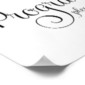 結婚式プログラム看板 ポスター (角)