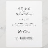 結婚式プログラム (正面)