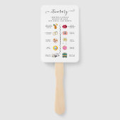  結婚式プログラム  ハンドファン (裏面)