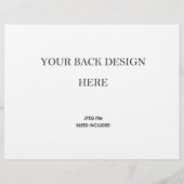 結婚式プログラム・ブックレット印刷 5.5x8.5" (裏面)