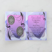 結婚式プログラム(写真とのBifoldデザイン) プログラム (内部)