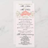 結婚式プログラム 招待状 (正面/裏面)