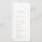 結婚式プログラム 招待状 (正面)