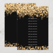 結婚式プログラム 挿入 ゴールド ライト プログラム (正面/裏面)