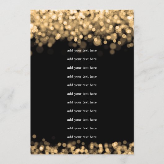 結婚式プログラム 挿入 ゴールド ライト プログラム (正面)