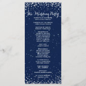 結婚式プログラム | 星空の夜 プログラム (裏面)