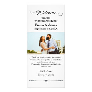 結婚式ホテルウェルカムバッグ挿入用ラックカード ラックカード