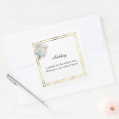 結婚式メイド・オブ・オナーギフトステッカー スクエアシール (封筒)